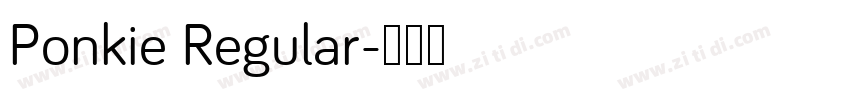 Ponkie Regular字体转换